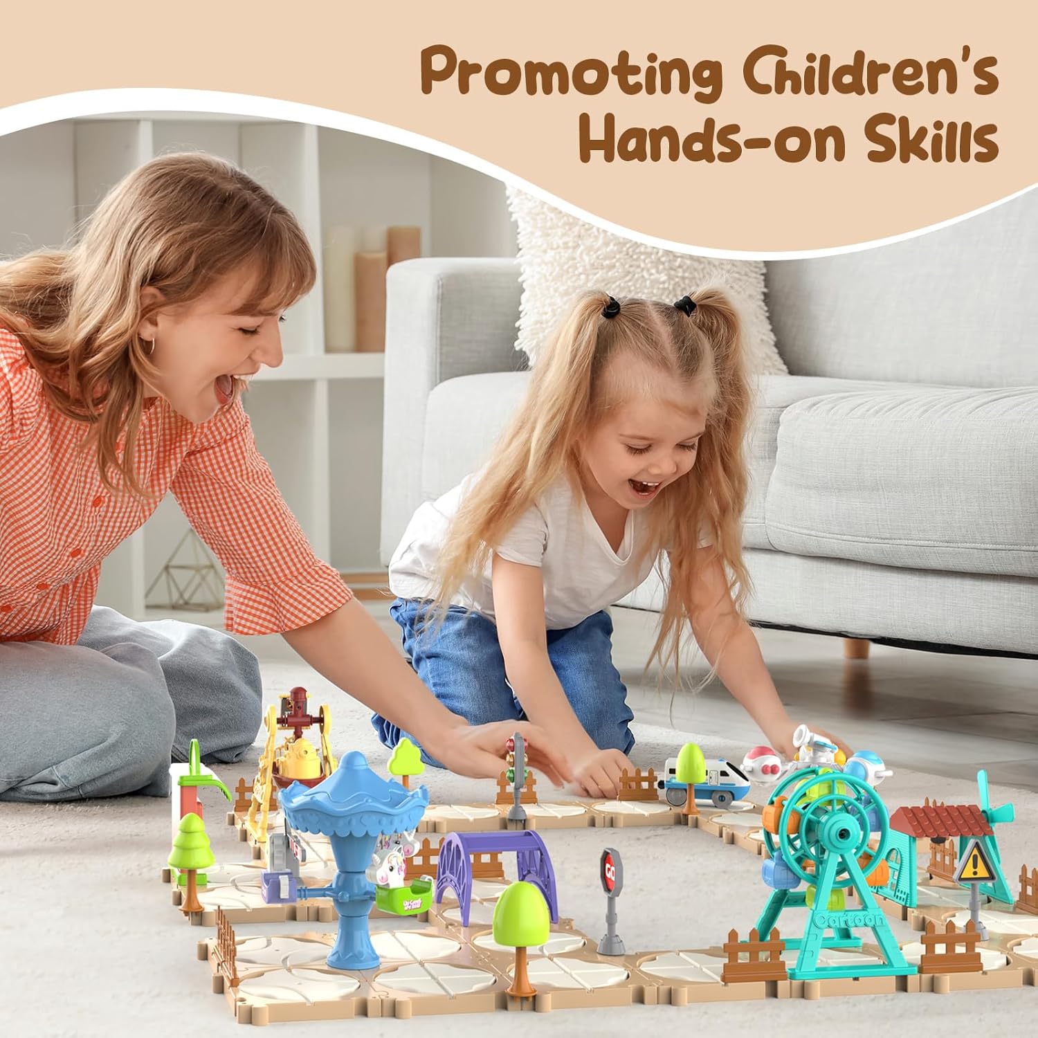 DIY Puzzle Track Car Set Assem - Board Game For Kids recension och pris