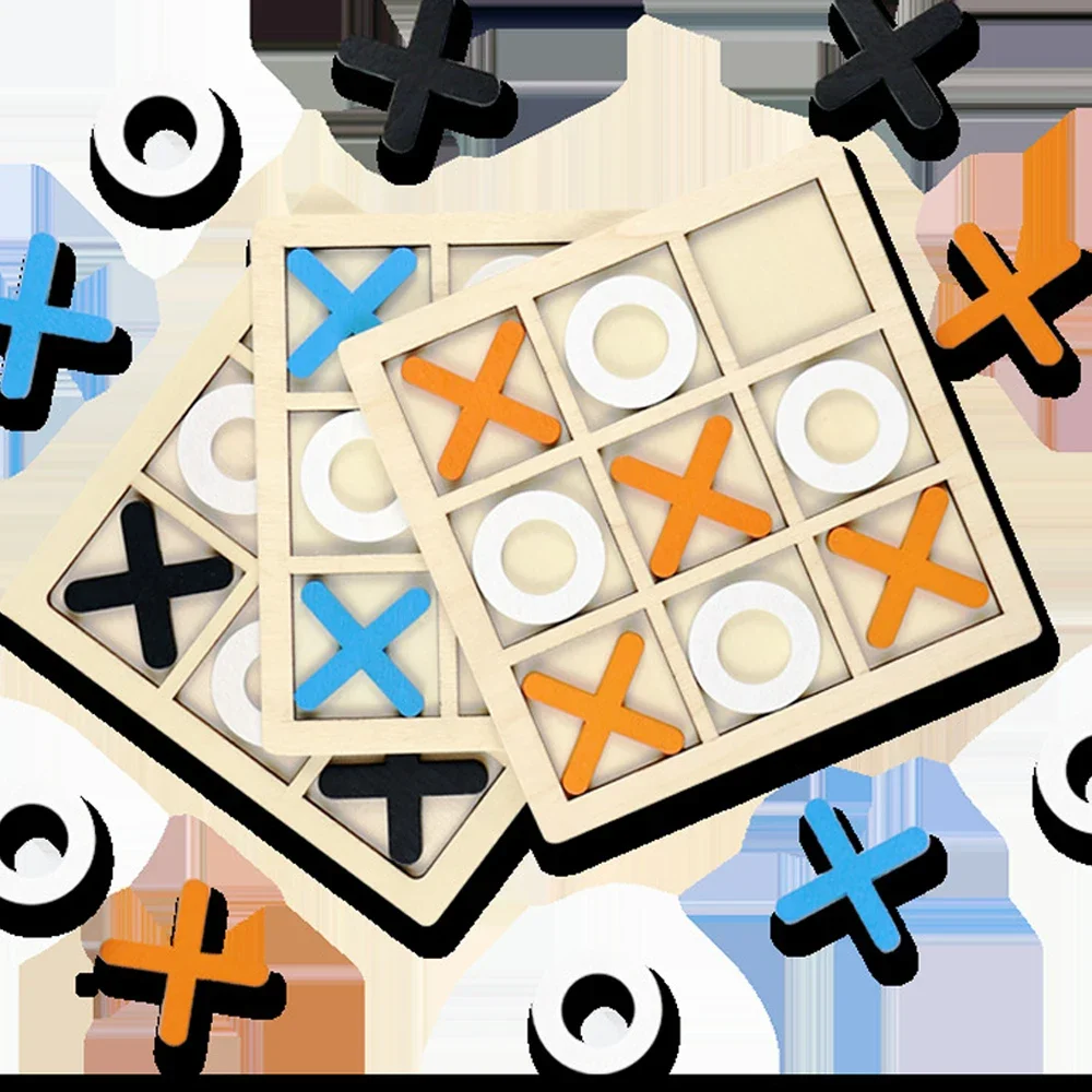 Wooden XO Tic Tac Toe Game Min - Board Game For Kids recension och pris