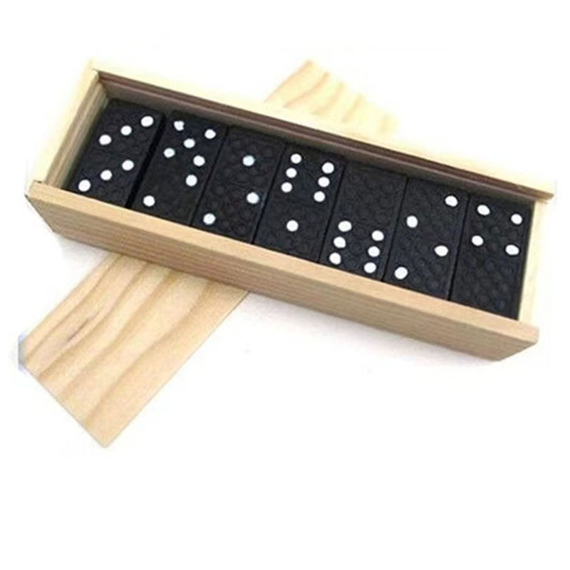28pcs/Set Wooden Domino Board  - Board Game Land recension och pris