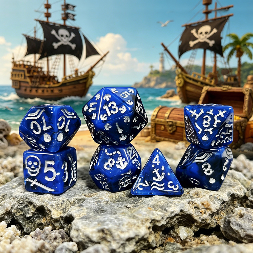 7Pcs/Set Pirate Nautical Theme - Board Game Pirates recension och pris