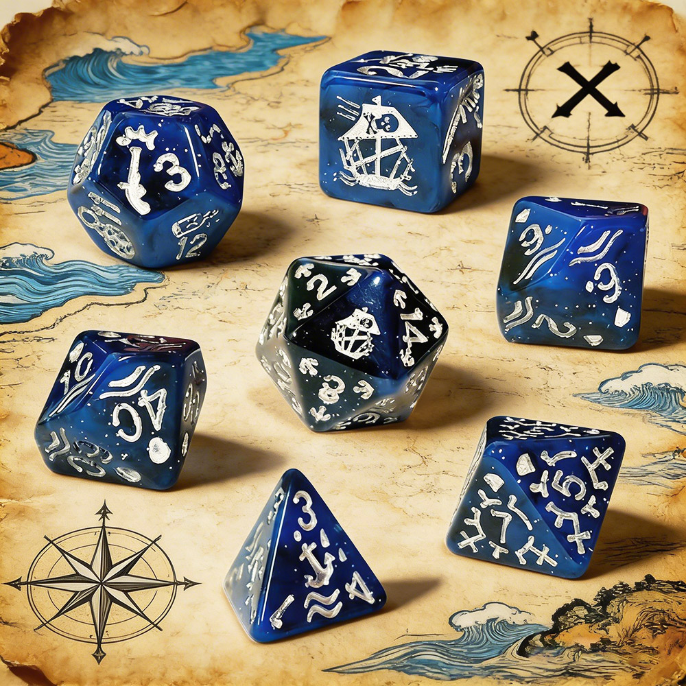 7Pcs/Set Pirate Nautical Theme - Board Game Pirates recension och pris